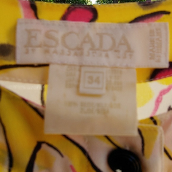 Escada By Margaretha Ley Vintage Silk Blouse - Picture 4 of 8